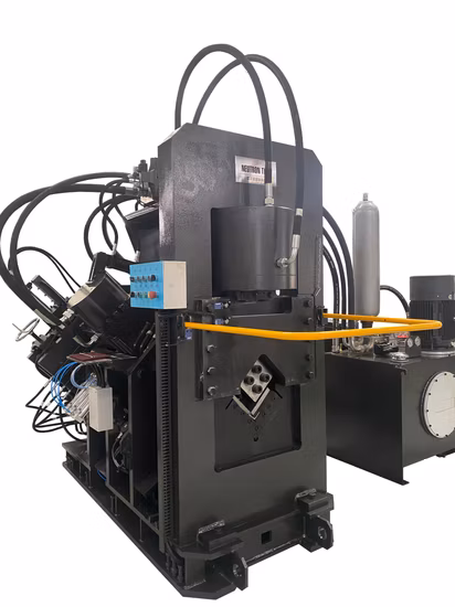 CNC Automatic Hydraulic CNC Tube Hole Punching Machine with Servo Feeding Angle Tower Production Line Metal Processing Machhine