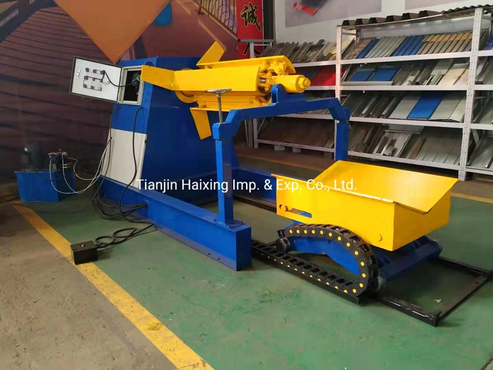 3t/5t/8t/10t/15t Full-Automatic Metal Sheets Uncoiler Steel Coil Hydraulic Decoiler Unwinder Machine for Sheet Metal Unwinding