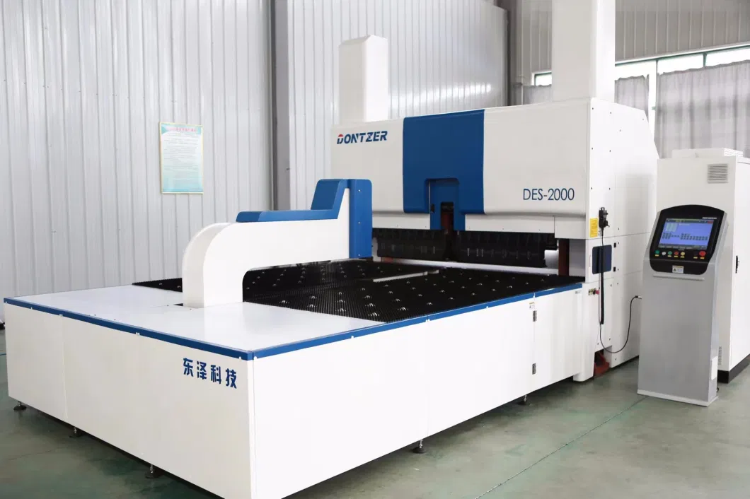 49*98 Inches Carbon Steel Plate Panel Perforating Machine Tool, CNC Servo Turret Press Punch Punching Machine