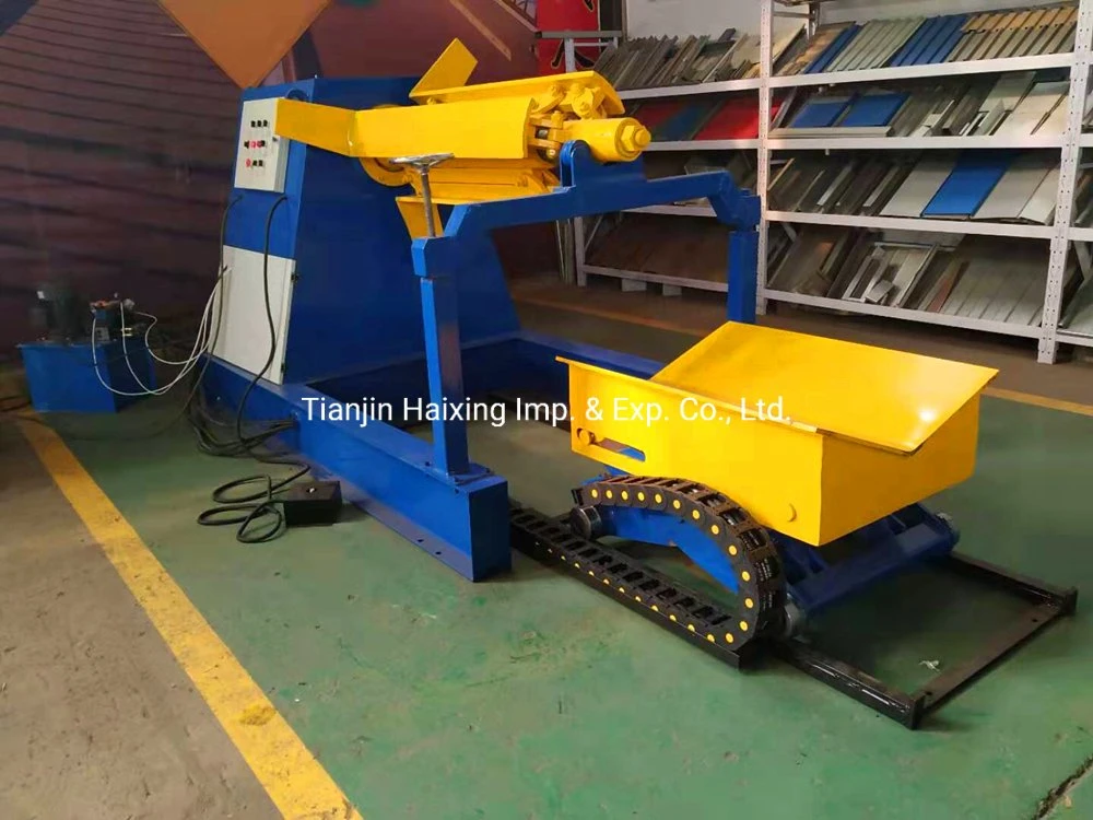3t/5t/8t/10t/15t Full-Automatic Metal Sheets Uncoiler Steel Coil Hydraulic Decoiler Unwinder Machine for Sheet Metal Unwinding