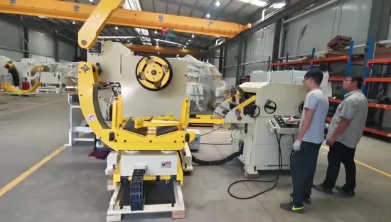 Customized Coil Sheet Automatic Press Nc Servo Feeders Straightener Uncoilers Machine 3 in 1 Decoiler Straightener Feeder for Making Electric Part